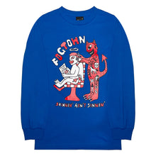 Load image into Gallery viewer, Fogtown - FUNARTSHIT Long Sleeve T-Shirt (blue)
