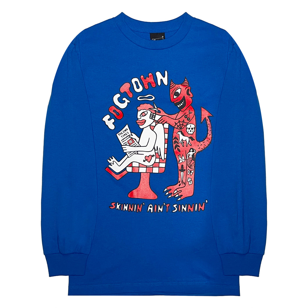 Fogtown - FUNARTSHIT Long Sleeve T-Shirt (blue)