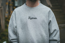 Load image into Gallery viewer, Fogtown - Small Script Crewneck Sweater (heather grey)
