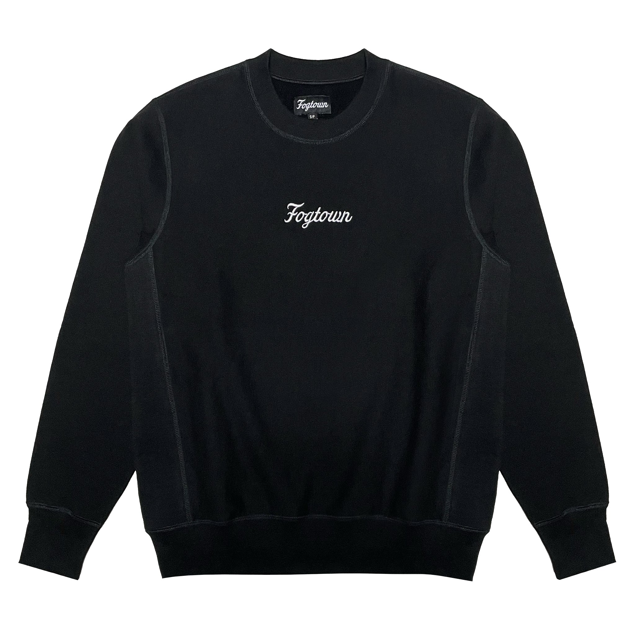 Fogtown - Small Script Crewneck Sweater (black) – Side Shop