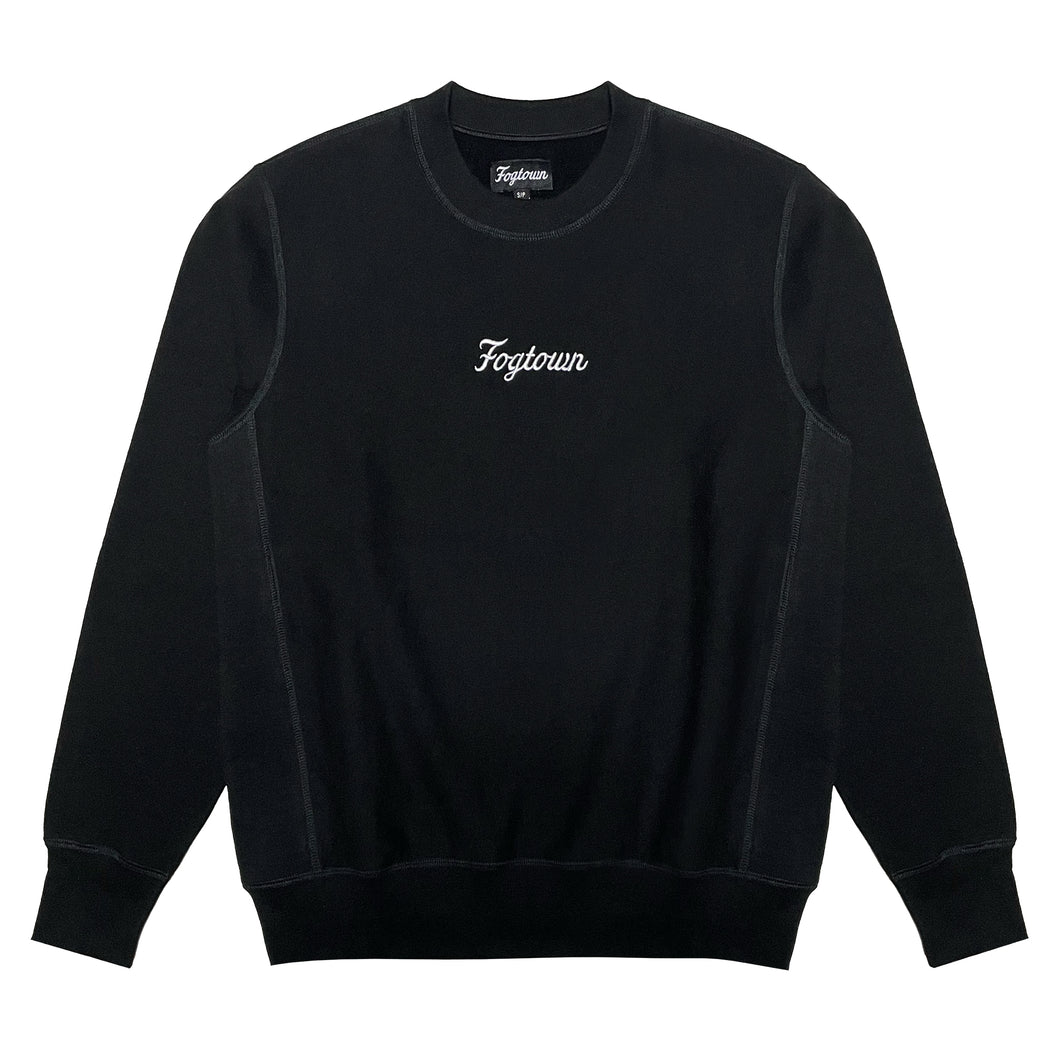 Fogtown - Small Script Crewneck Sweater (black)