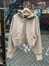 Load image into Gallery viewer, Dime - Cropped Zip Hoodie (antique white)
