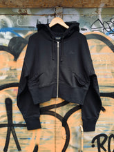 Load image into Gallery viewer, Dime - Cropped Zip Hoodie (black)
