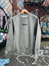 Load image into Gallery viewer, Fogtown - Made in Canada Small Script Crewneck Sweater (heather grey)
