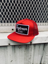 Load image into Gallery viewer, Fogtown - Trucker Patch  Hat (cherry red)
