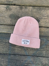 Load image into Gallery viewer, Fogtown - Short Fit NFLD Soft Ribbed Beanie (mauve)
