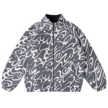 Load image into Gallery viewer, Dime - Reversible Chilling Fleece (grey/black)
