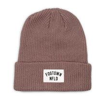 Load image into Gallery viewer, Fogtown - Short Fit NFLD Soft Ribbed Beanie (mauve)
